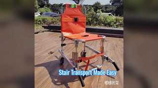 PVC kumaşlı katlanabilir kalınlaştırılmış alüminyum alaşımlı merdiven kaldırıcı 4 tekerlek ve 6 sapı