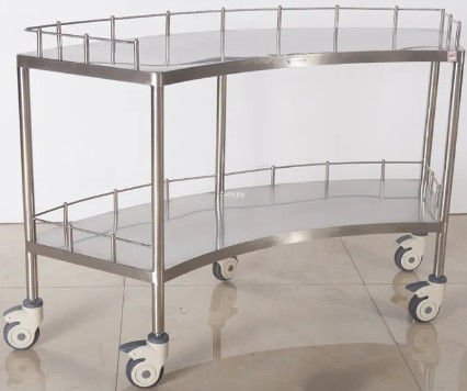 1400MM Cerrahi Araç Paslanmaz Çelik Araç 45CM Hastane Tıbbi Çekmece ile