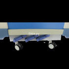 2150 mm 750 mm Hastane tıbbi yatak 3 Krank elektrikli