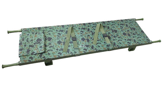 Askeri kullanım için yüksek yoğunluklu 1200d katlanabilir sedye Oxford deri