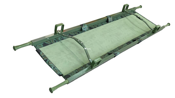 Askeri kullanım için yüksek yoğunluklu 1200d katlanabilir sedye Oxford deri