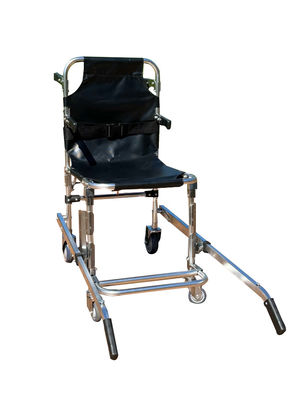 PVC kumaşlı katlanabilir kalınlaştırılmış alüminyum alaşımlı merdiven kaldırıcı 4 tekerlek ve 6 sapı