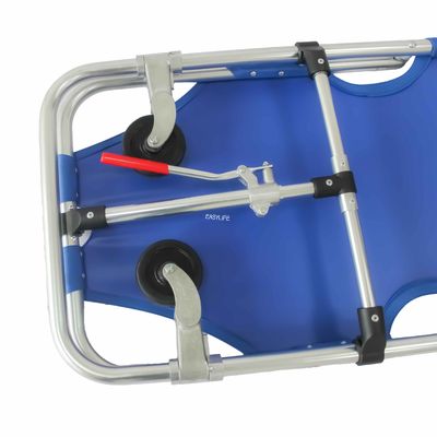 Sıcak satış İki Tekerlek 60 Derece Acil Katlanır Katlanabilir Ambulans Sedye 55 cm