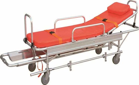 H500mm Dayanıklı Alüminyum Alaşımlı Ambulans Yatağı Sedye Hasta Arabası ODM