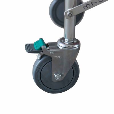 H500mm Dayanıklı Alüminyum Alaşımlı Ambulans Yatağı Sedye Hasta Arabası ODM