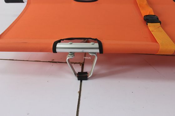 208CM Tıbbi Ekipman Taşınabilir Ambulans Çift Katlanır Sedye 4.7KG