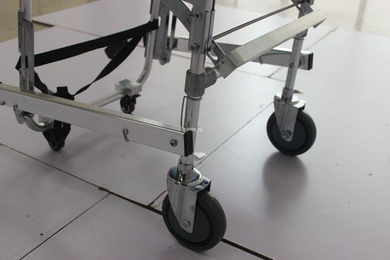 90CM 2 Kat Cabrio Tekerlekli Sandalye Cum Sedye Hastane Ambulansı Alüminyum Alaşımlı