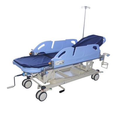 Tıbbi Katlanır Ayarlanabilir Ambulans Hasta Transferi Acil Yatak Hastane Sedye Arabası 560MM 30CM