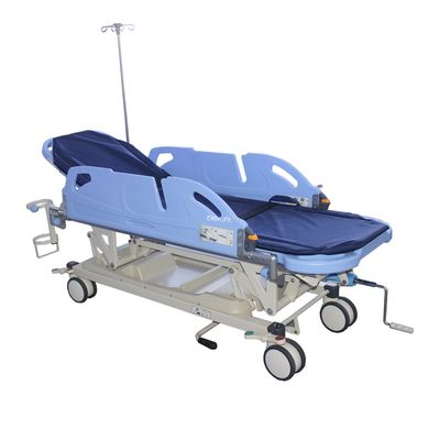 Tıbbi Katlanır Ayarlanabilir Ambulans Hasta Transferi Acil Yatak Hastane Sedye Arabası 560MM 30CM