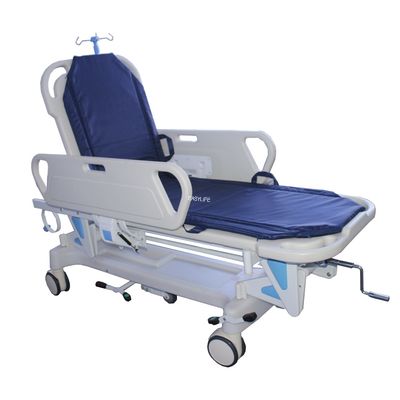 Tıbbi Katlanır Ayarlanabilir Ambulans Hasta Transferi Acil Yatak Hastane Sedye Arabası 560MM 30CM