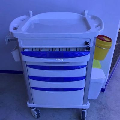 Dayanıklı Crash Cart Acil Tıbbi Ekipman Arabası Ekipmanı 520MM