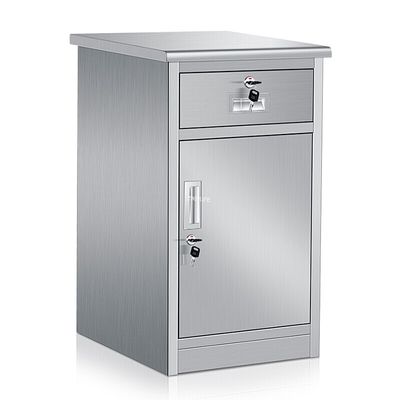 450MM Hastane Hasta Başucu Soyunma Yemek Masası Dolabı Açık Yeşil Odm