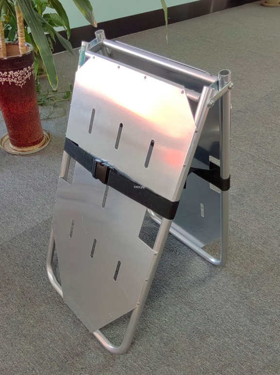 Alüminyum alaşımlı sert tahta Hasta transfer için iki katlı kaldırmacı Hafif ağırlık taşıması kolay