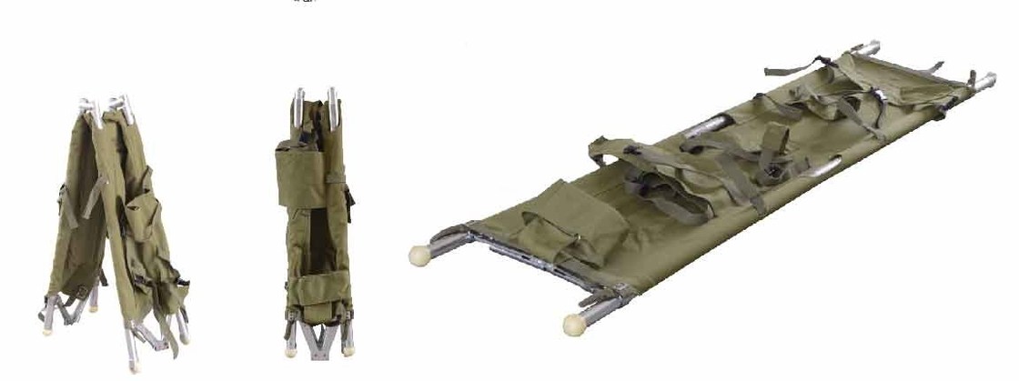 Ambulans için Alüminyum Alaşımlı Katlanır Tıbbi Sedye 200 X 46 X 16cm 9 Kg