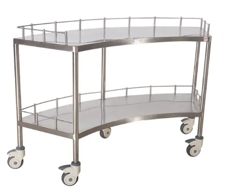 İyi bir fiyat. Hastane Ventilatör Şekilli Alet Arabası Hastane için tıbbi araba arabası 1400MM 45CM çevrimiçi