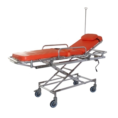 İyi bir fiyat. 1900MM 35nch Tıbbi Acil Manyetik Olmayan Arabası Cerrahi MRI Uyumlu Transfer Ambulans Sedye çevrimiçi