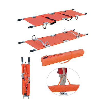 İyi bir fiyat. 210 X 44 X 6cm Katlanır Katlanır Ambulans Tıbbi Çöp Sedyesi 159 Kg Yük çevrimiçi